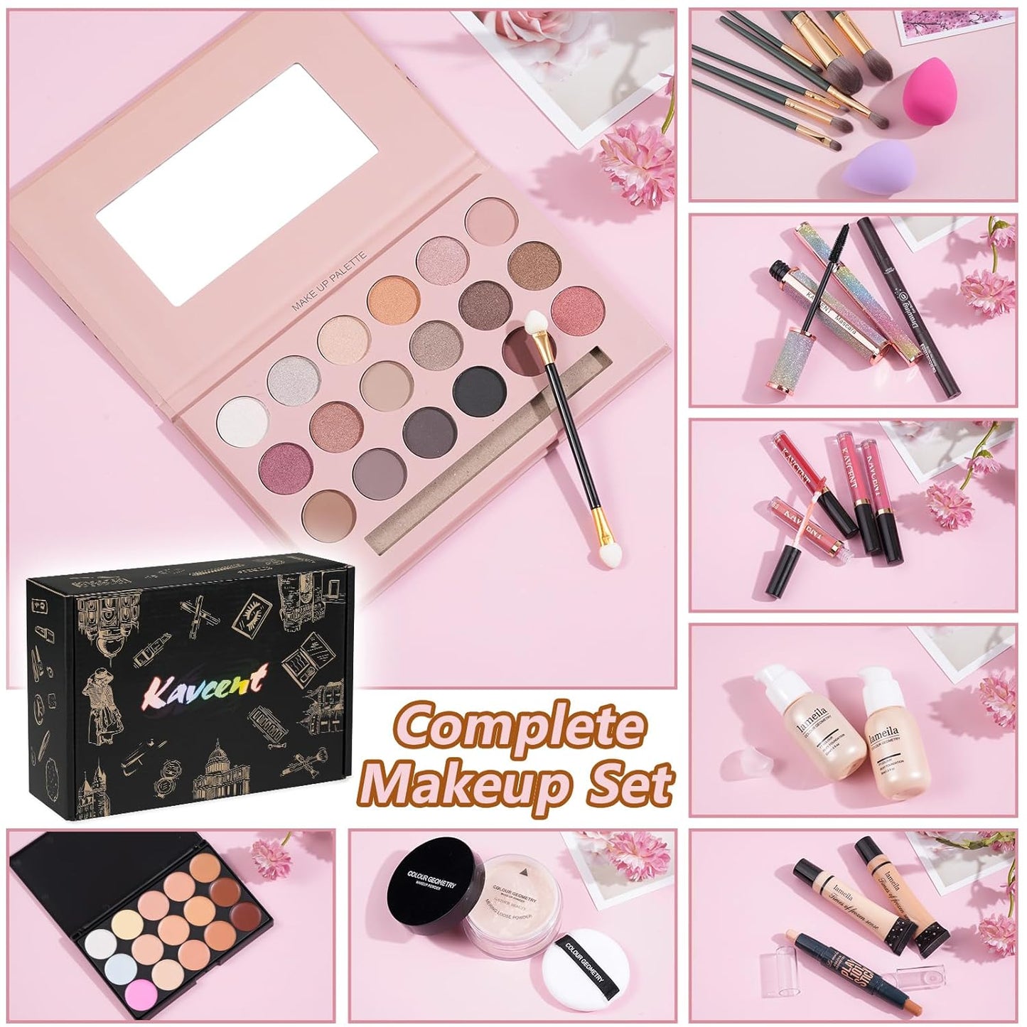 Makeup Sets for Teens Makeup Kit for Women Full Kit Makeup Gift Set for Women Teen Girls Teenagers Eyeshadow Palette Makeup Kits Christmas