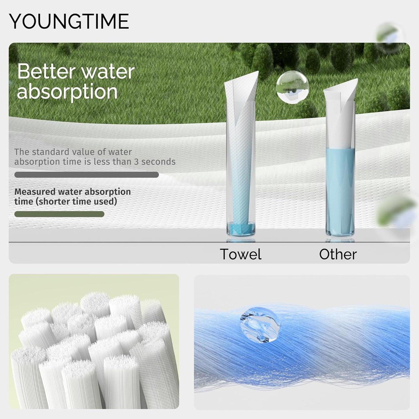 YOUNGTIME Premium Disposable Compressed Bath Towel for Travel,27.5 * 39.4 Large Bath Towel Travel Towel Reusable for Hotel,Disposable Cotton Bath Towels,9 Pack