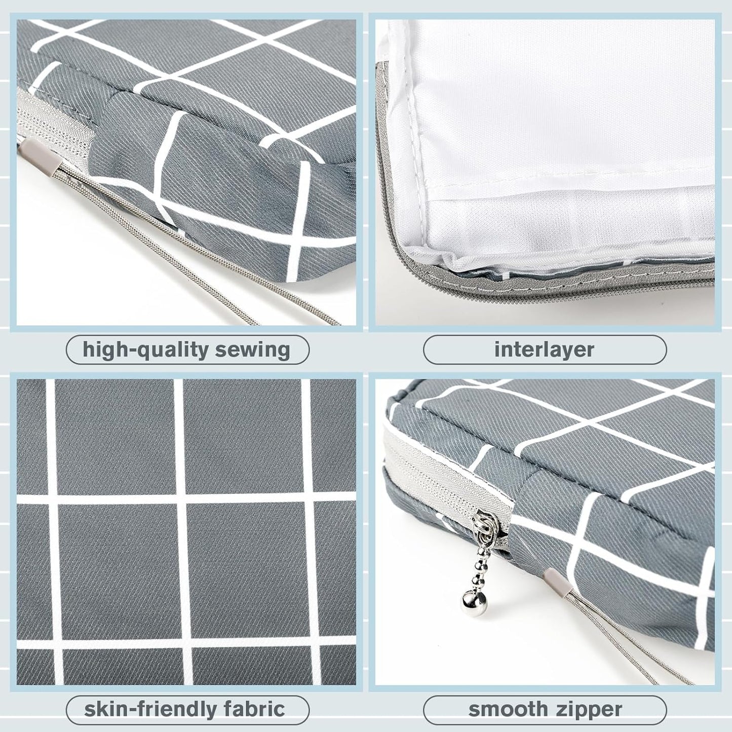 Paterr 12 Pcs Sanitary Napkin Storage Bag Set Including 12 Portable Period Pouch Hand Wrist Strap Lanyard String Holder Tampons Holder Pouch First Period Gifts for Teen Girls(Cute Style)