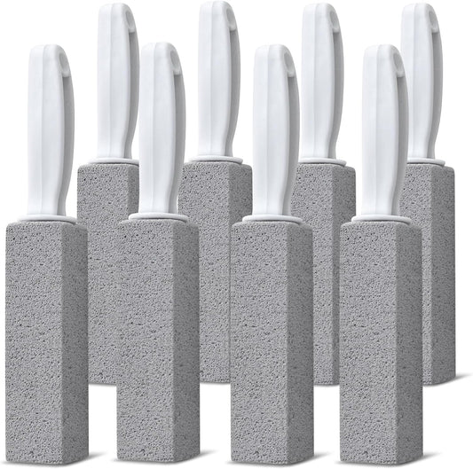 Emycool Pumice Stone Toilet Bowl Cleaner, 8 Pack Toilet Pumice Stone with Handle for Toilet Cleaning, Bathtubs, Sinks, Swimming Pools, Grills