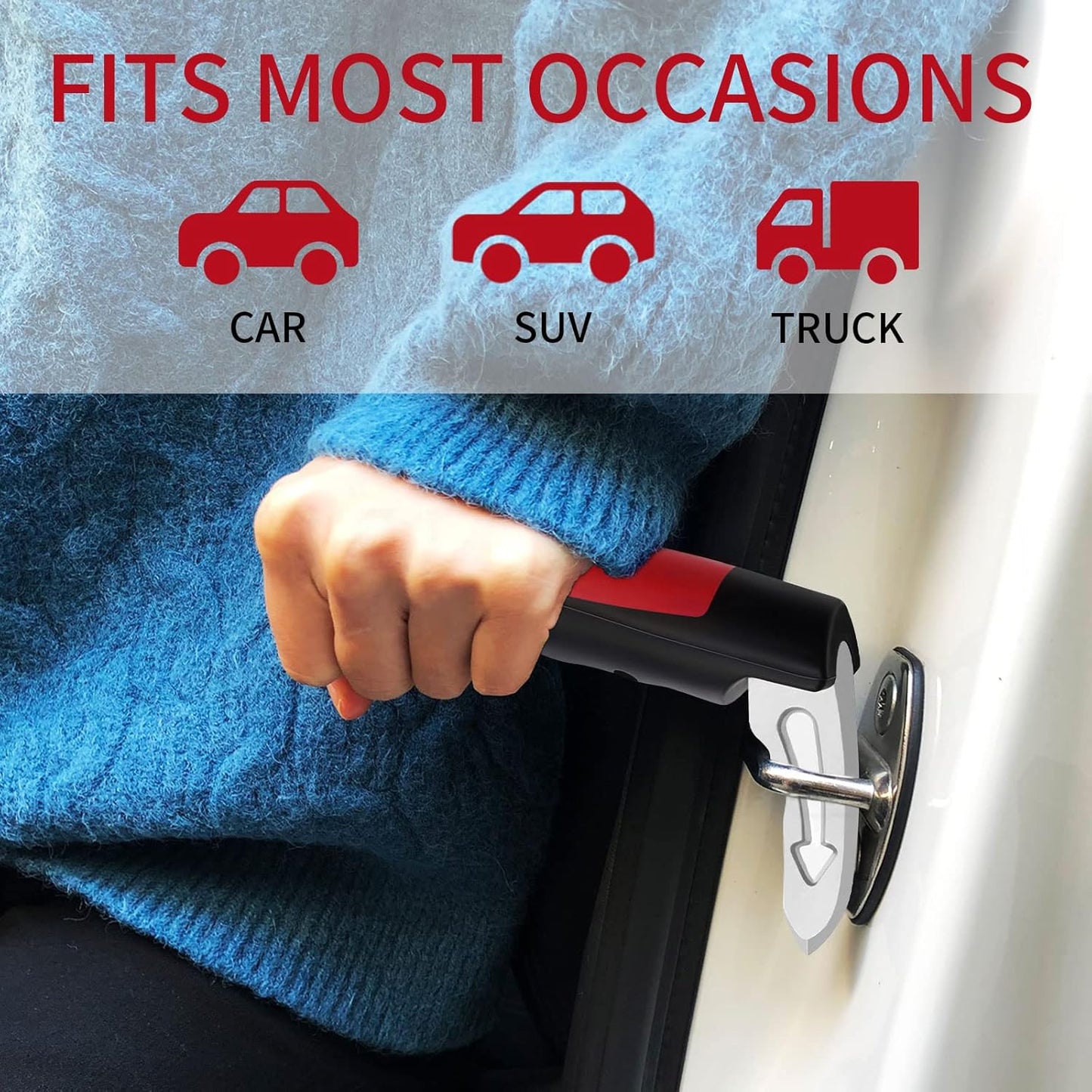 Car Door Handle for Elderly, Assist Bar for Automotive Support Multifunctional Car Handle Assist, Handicapped Elderly Assistance Products