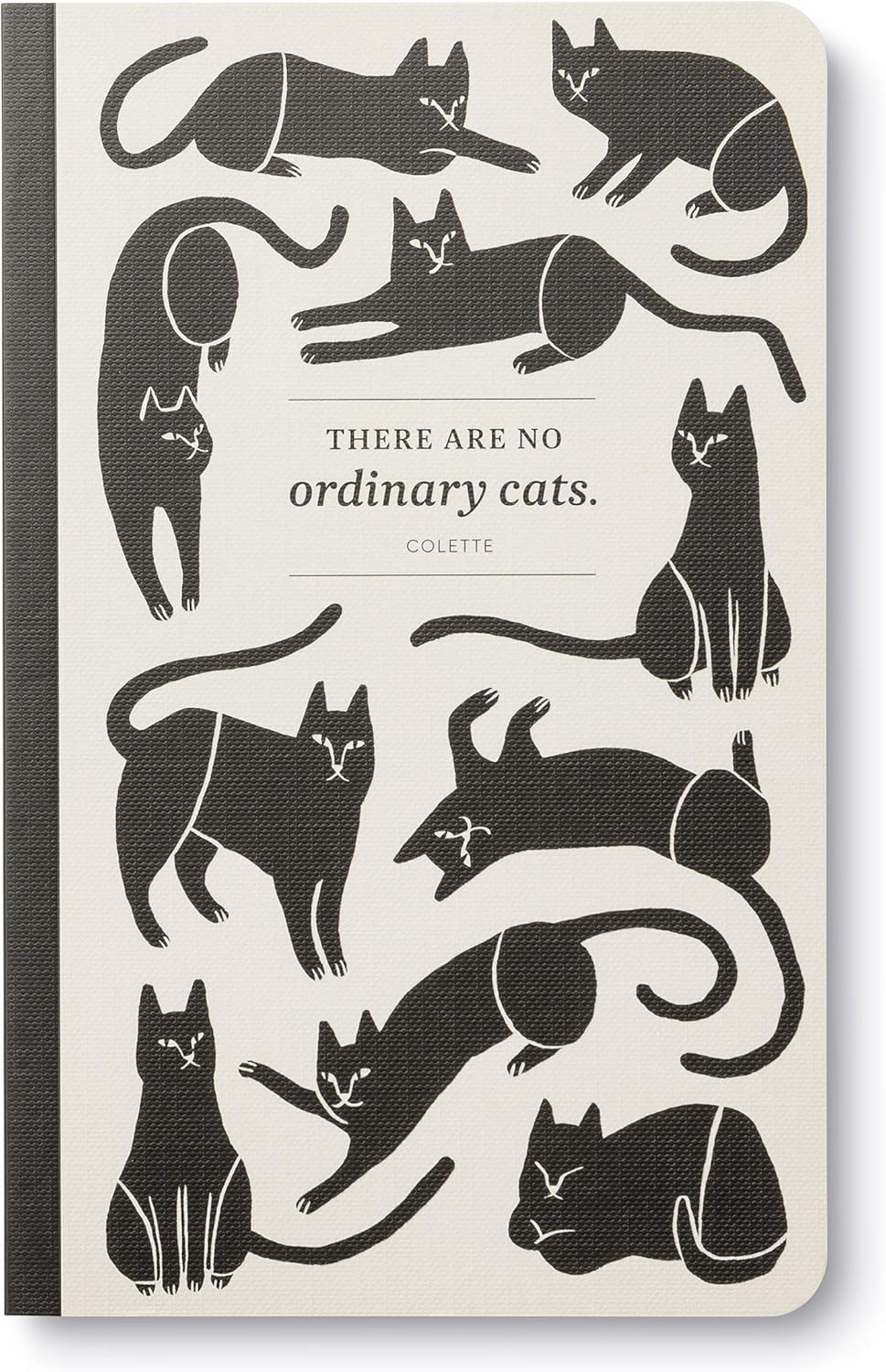 Compendium Softcover Journal - There are no ordinary cats. – A Write Now Journal with 128 Lined Pages, 5″W x 8″H