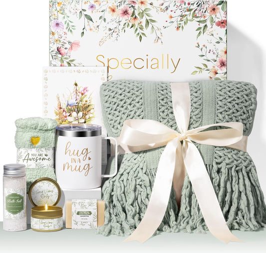Self Care Gifts for Women Get Well Soon Gifts, Birthday Gifts for Women Care Package, Sympathy Gift Baskets Spa Gifts Set, Thinking of You Inspirational Christmas Gifts for Mom Her Friend Sister Wife