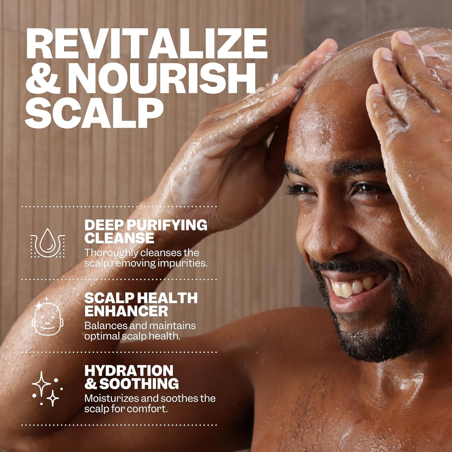 Freebird Scalp Cleanser - 90mL Detoxifying Head Wash, All-Natural Gentle Scalp Scrub, Refreshing & Soothing, Paraben-Free, Travel Size, Nourishing Daily Cleanser for Bald Men and Women