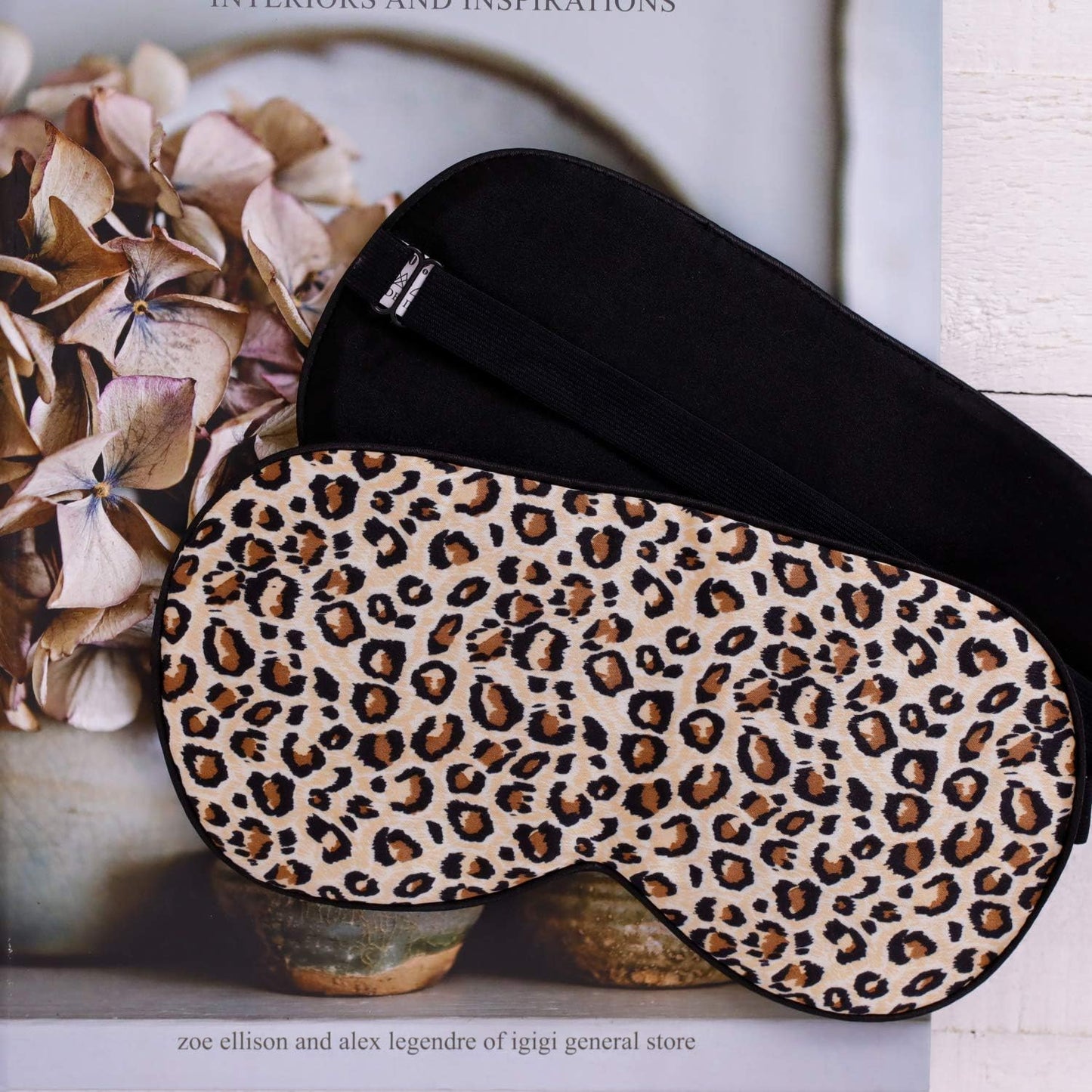 MAXFEEL Feel 100% Pure Silk Eye Mask - Sleep Eye Cover in Floral Colors (#41)