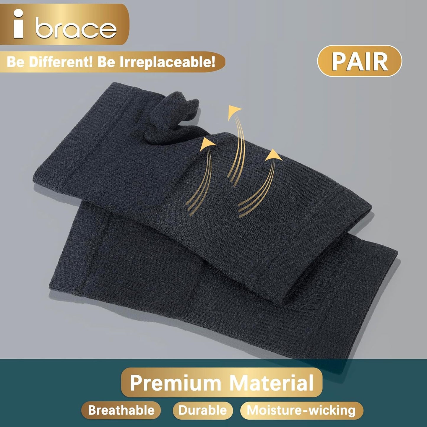 Partial Zone Compression Wrist Sleeve for Carpal Tunnel with thumb support, Reversible Splint for Typing, Gardening, Golf, Yoga, Tennis, Wrist Support Brace for Men & Women-PAIR (Large)