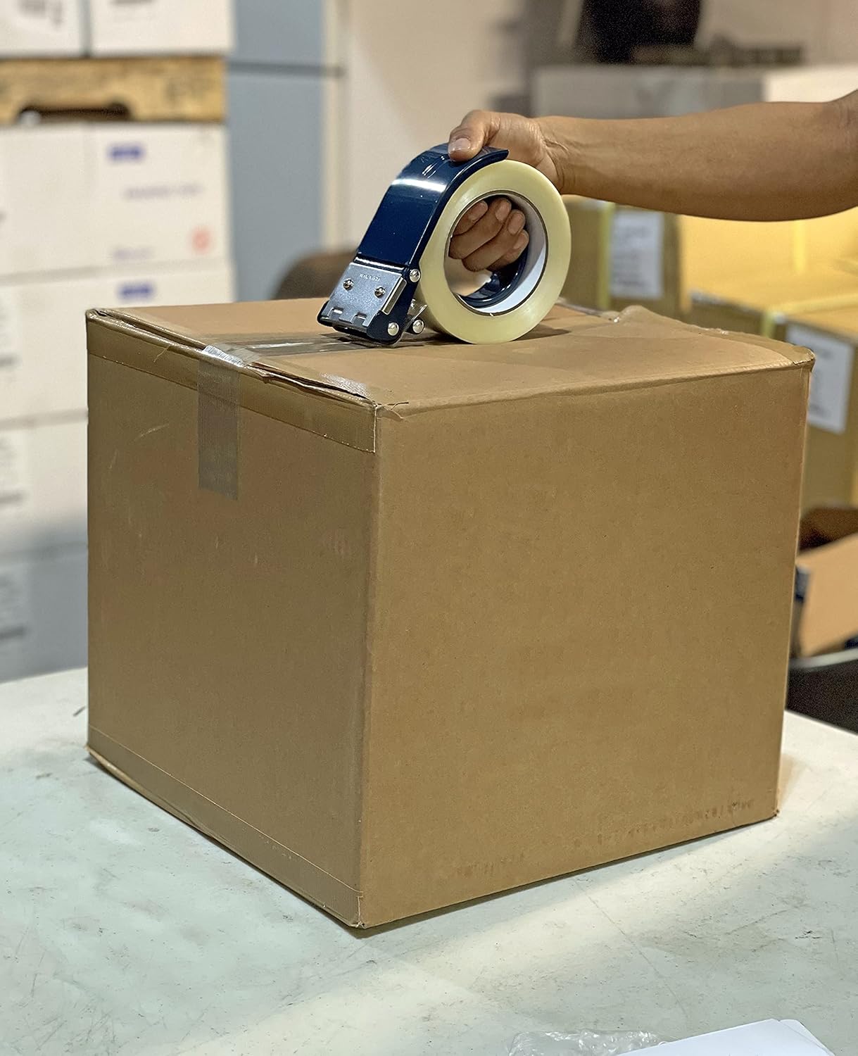 WOD MFTD2 Heavy Duty Metal Frame Filament Strapping Tape Dispenser: Fits 2 inch Wide Tape, Metal