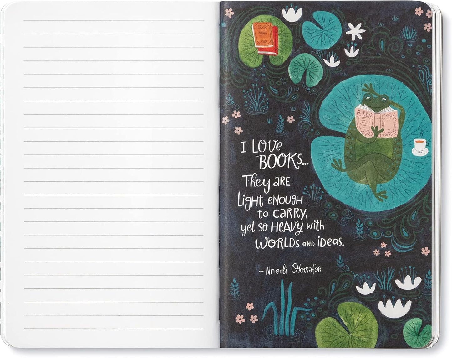 Compendium Softcover Journal - There is no enjoyment like reading! – A Write Now Journal with 128 Lined Pages, 5”W x 8”H