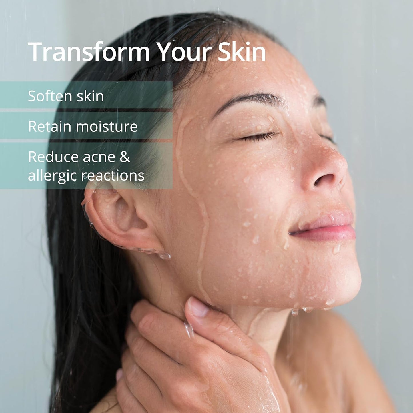 Aquasana Shower Filter | Dermatologist-recommended for softer, healthier skin & hair | Proven to reduce 90% of chlorine for 6 months | High pressure | Handheld wand shower head | AQ-4105