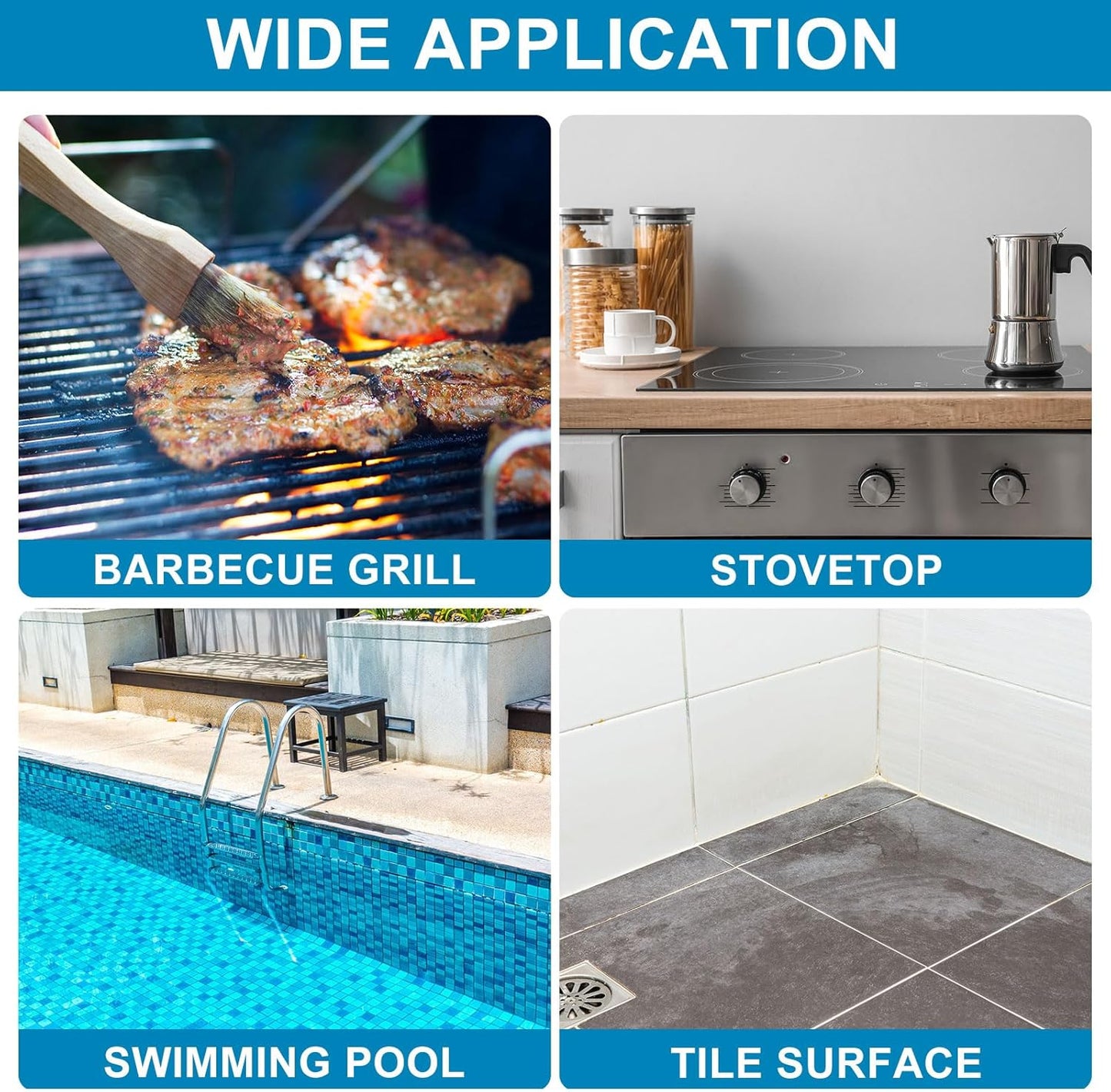 Chinco 6 Packs Pumice Stick for Cheaning, Pumice Scouring Stone Pad Removing Stain Grime Without Leaving Scratches for Kitchen Oven Stove Home Bathroom Toilet Pool House Cleaning Supplies