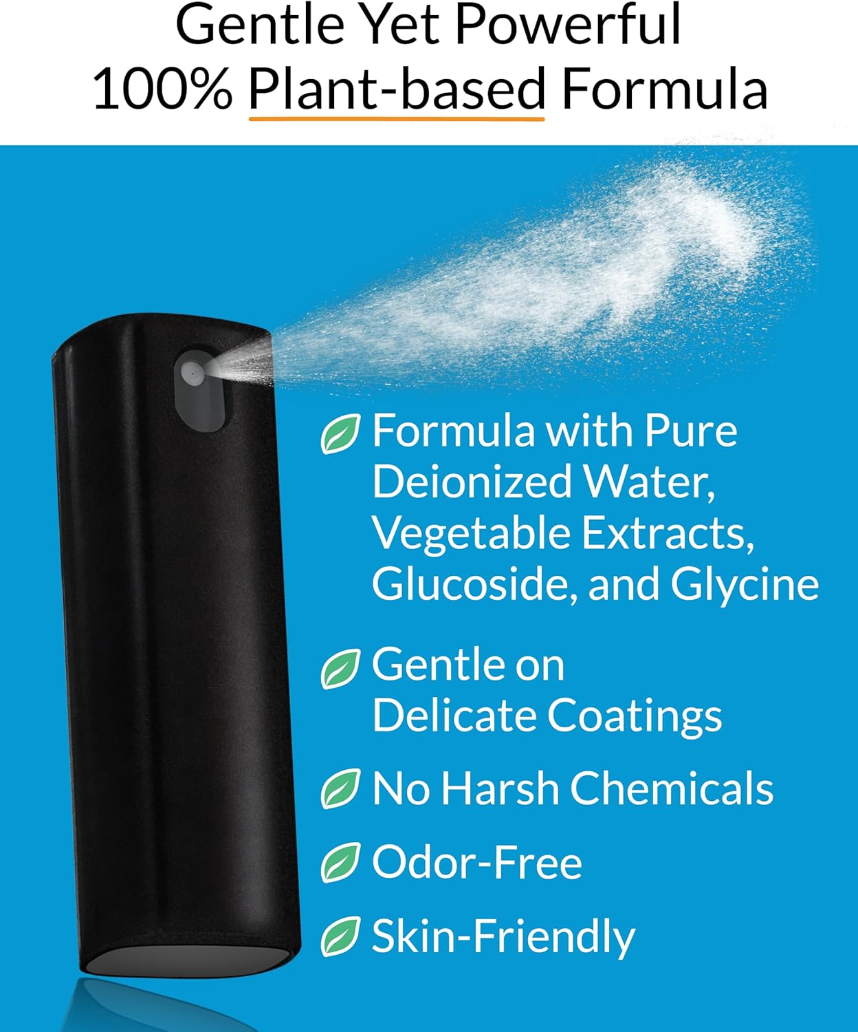 iCloth 2-in-1 Screen Cleaner Spray & Microfiber Cloth for Laptops, Tablets, Phones, Car Screens & Touchscreens, Streak-Free & Anti-Smudge, Large 0.68 fl oz (20ml) Bottle for Extended Use