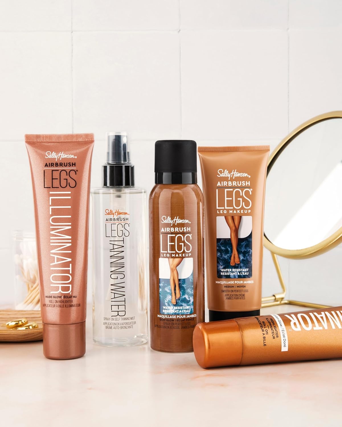 Sally Hansen Airbrush Legs®, Leg Makeup, Fairest Glow, Easy Application, Flawless Looking Legs, Water Resistant, Transfer Proof Lotion