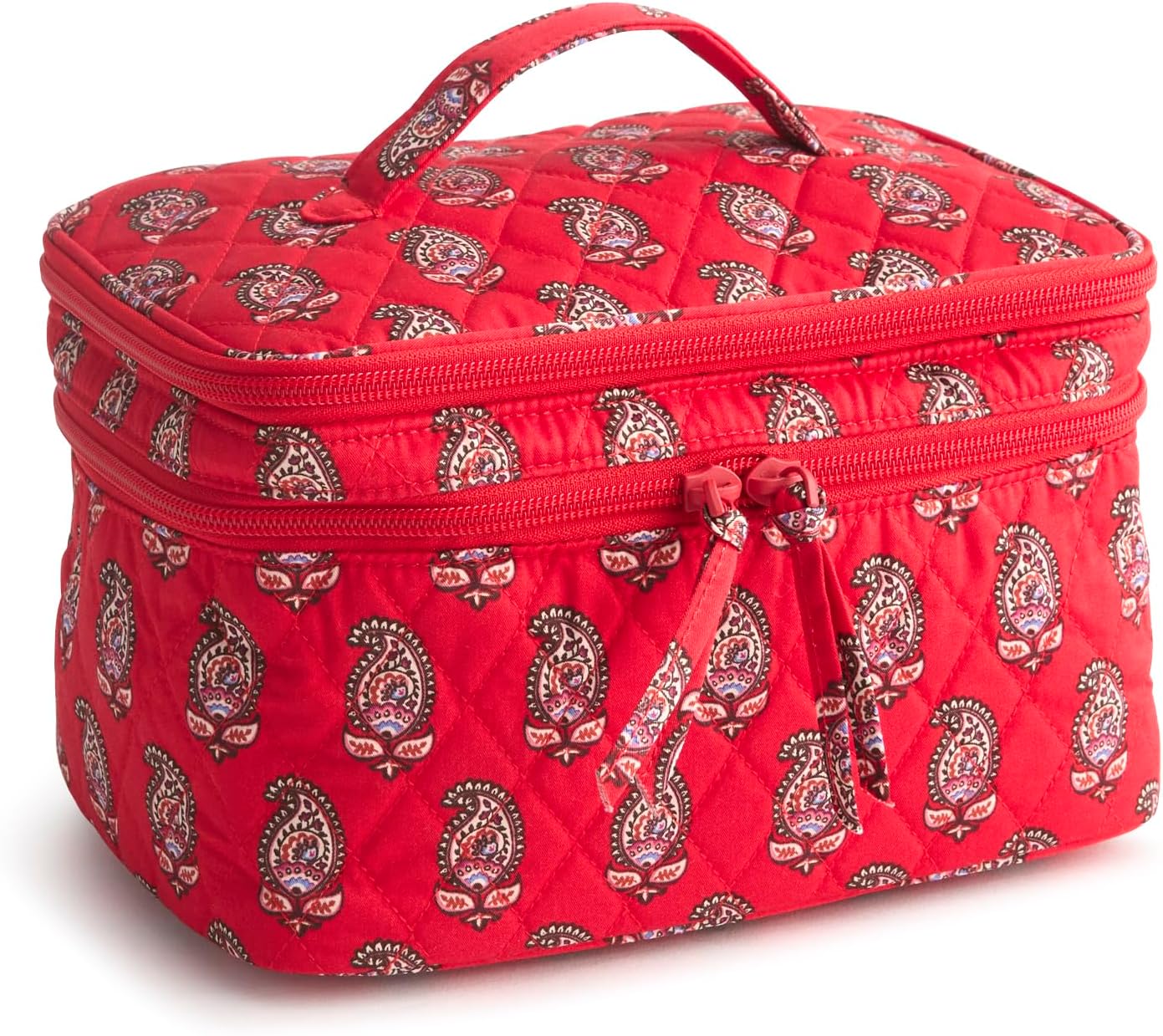 Vera Bradley Women's Premium Cotton Brush Up Cosmetic Case