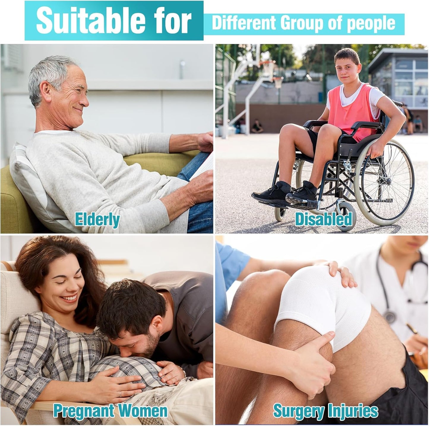 Sock Aid, Sock Helpers to Put on Your Socks for Seniors, Disabled, Pregnancy, Assist Device for Elderly, Tool Aide Puller Easy on and Off with No Bending(Oatmeal Heather)