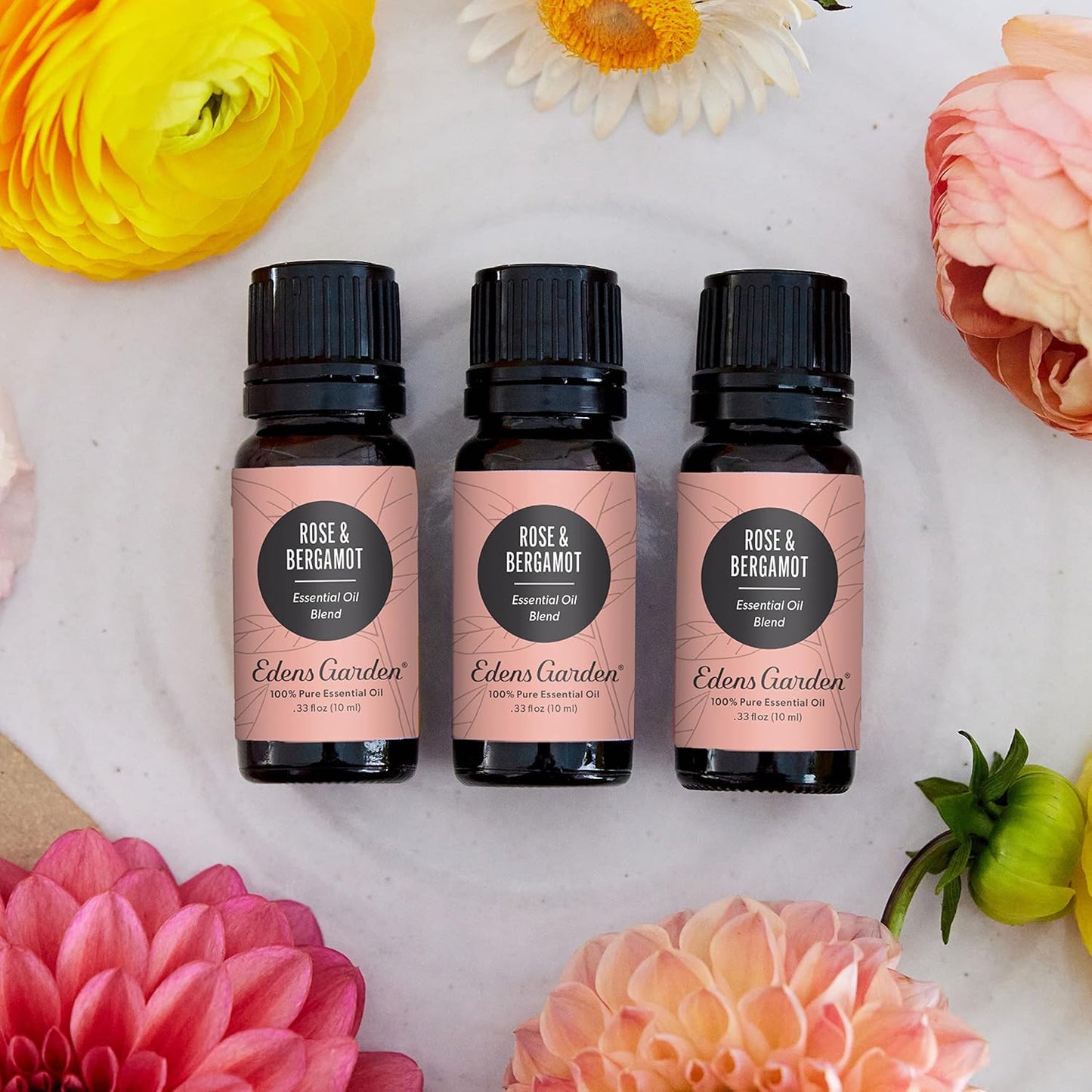 Edens Garden Rose Bergamot Essential Oil Blend- 100% Pure Premium Grade, Undiluted, Natural, Therapeutic, Aromatherapy, The Best for Skin, Laundry, Hair 30 ml (1 fl oz)