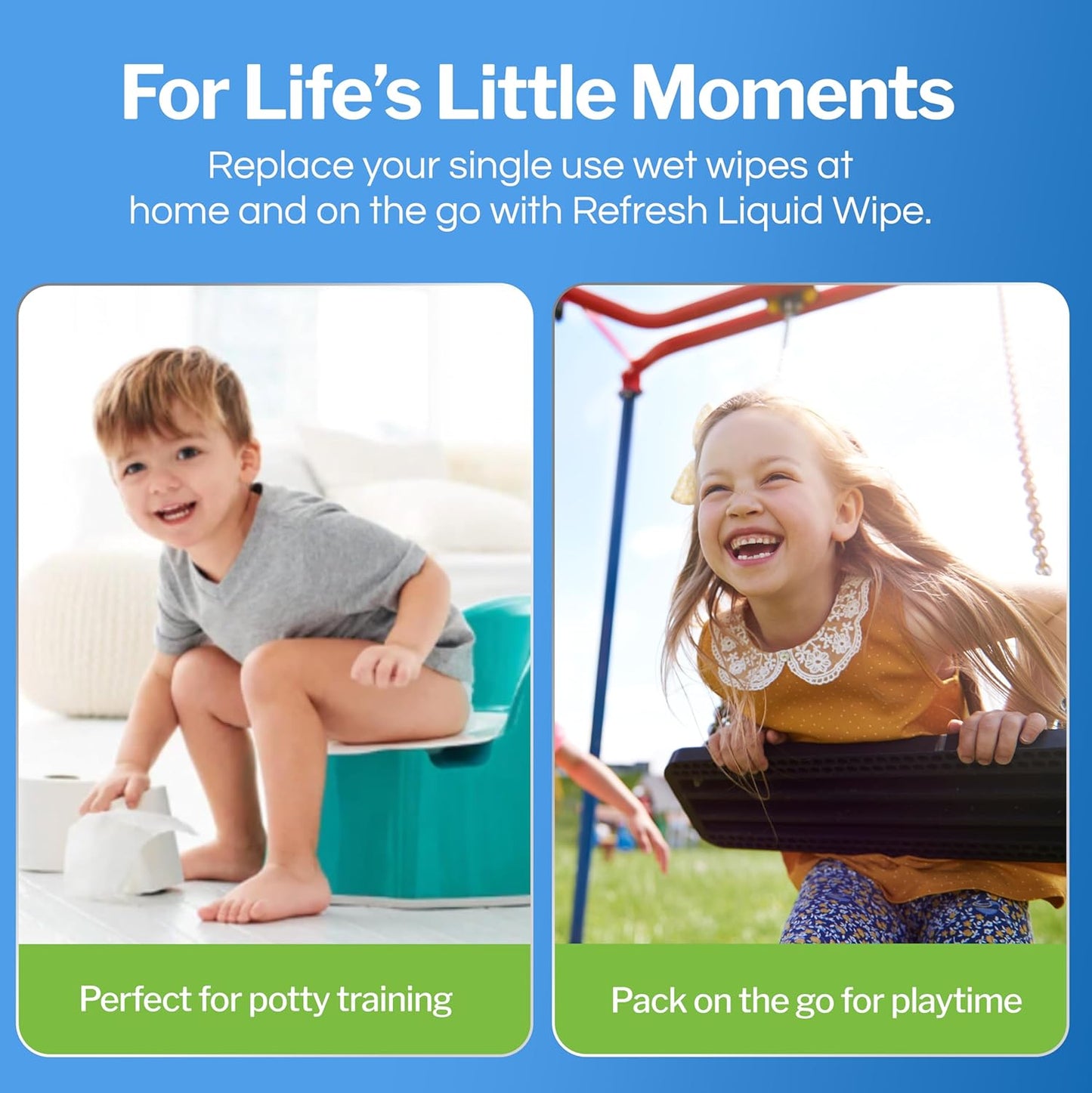 Refresh Liquid Wipe Free: Toilet Paper Foam. Eco-Friendly Flushable Wet Wipe Alternative for Sensitive Skin. Cleanses and Soothes with Witch Hazel and Aloe. Plumbing Safe. 50ml (1.69 Fl Oz) 3 Pack.…