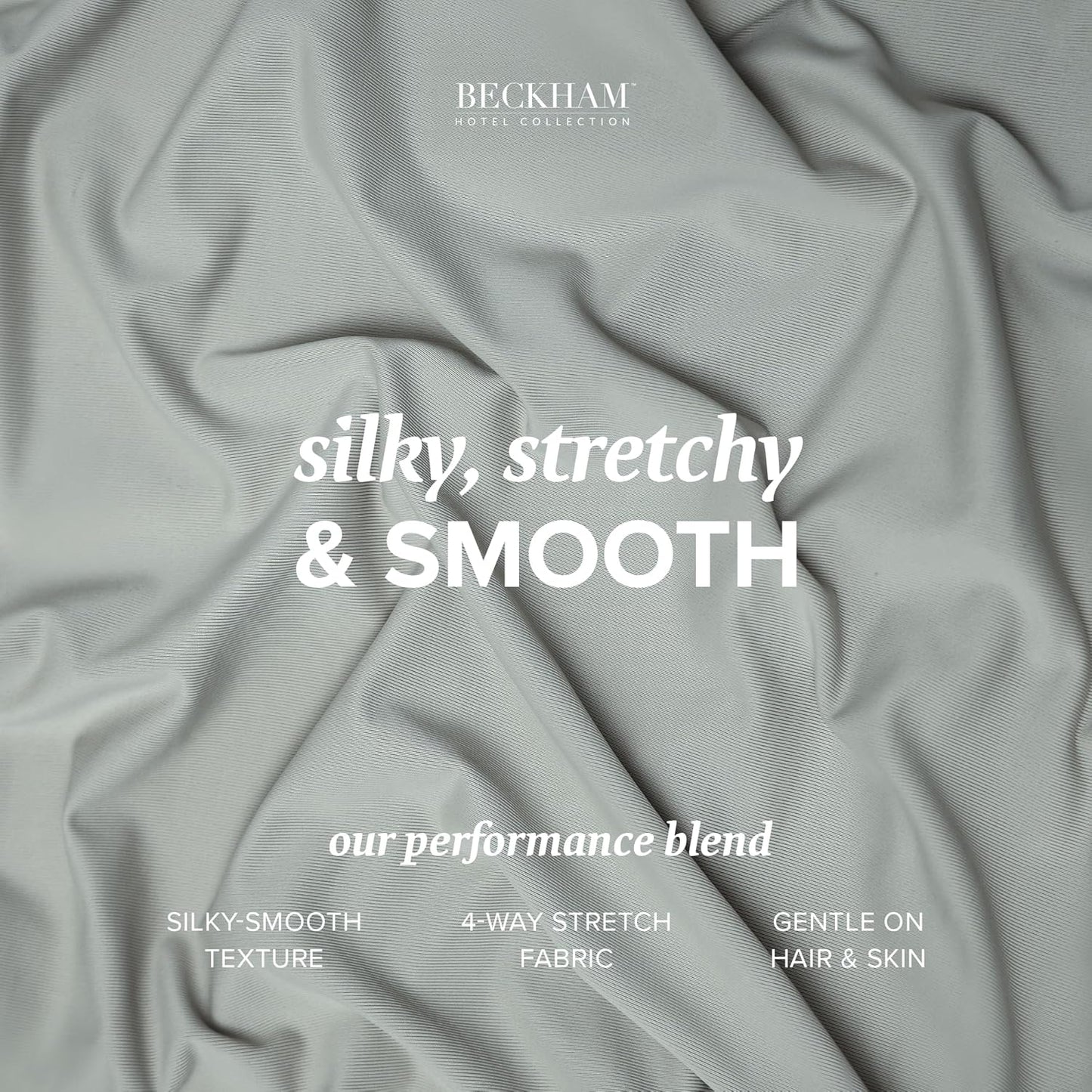 Beckham Hotel Collection Cooling Pillowcases for Hot Sleepers, Standard/Queen Size Set of 2, Cool Bedding, Envelop Closure, Silky Soft, Breathable, Moisture-Wicking, Dark Gray