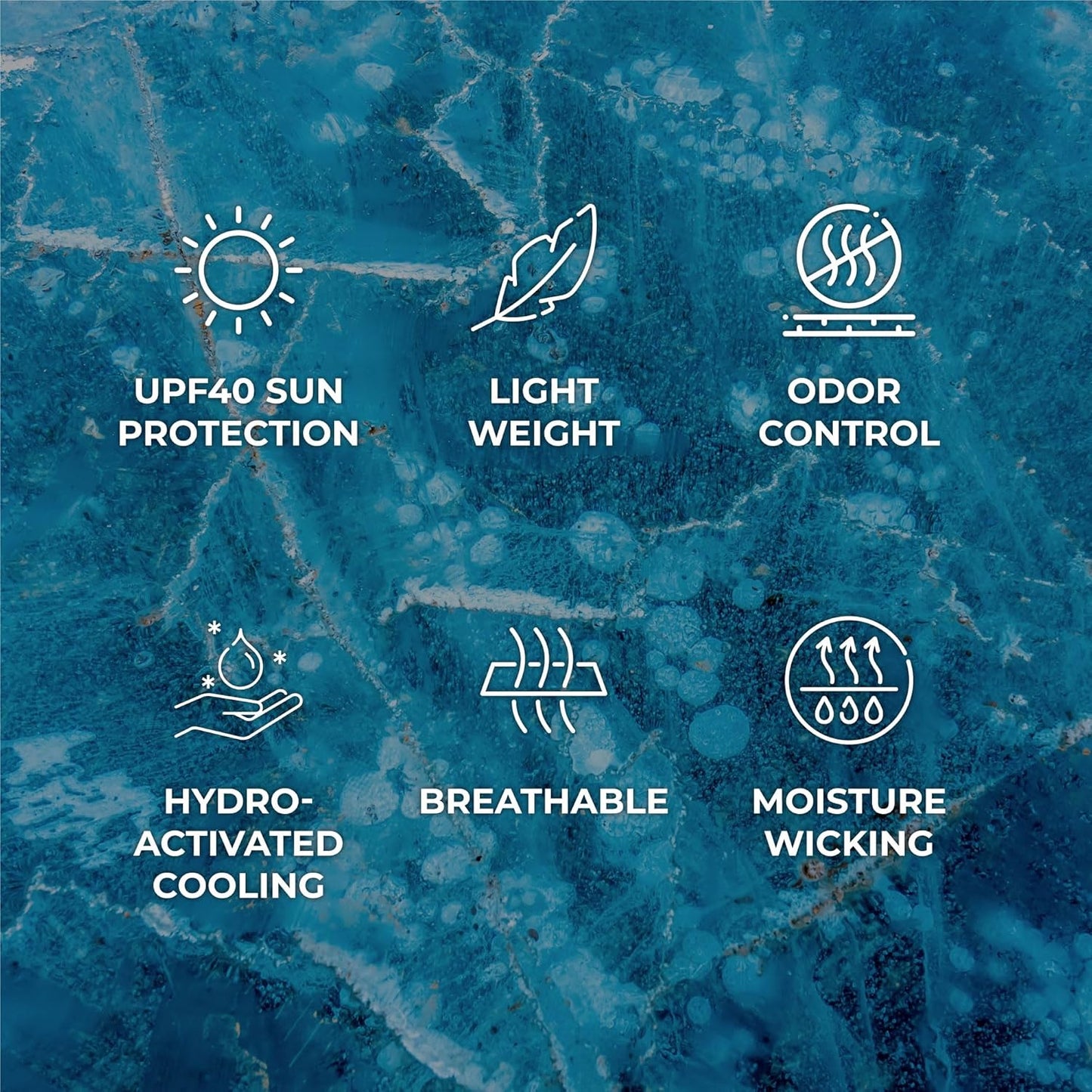 SHAKEitCOOL Original Cooling Towel – Be Cool in Style - Heat Relief, Soft, Lightweight, Sun Protection, Easy Clean - Perfect for Biking, Running, Yoga, Gym, Gardening - Blue