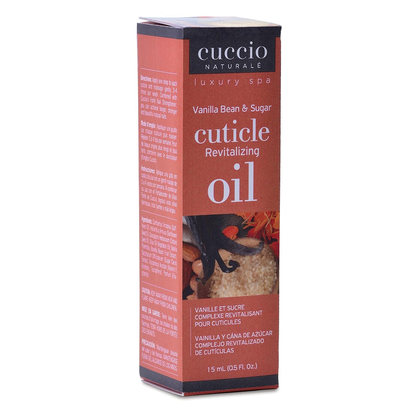 Cuccio Naturale Revitalizing Cuticle Oil - Hydrating Oil For Repaired Cuticles Overnight - Remedy For Damaged Skin And Thin Nails - Paraben And Cruelty-Free Formula - Vanilla Bean And Sugar - 0.5 Oz