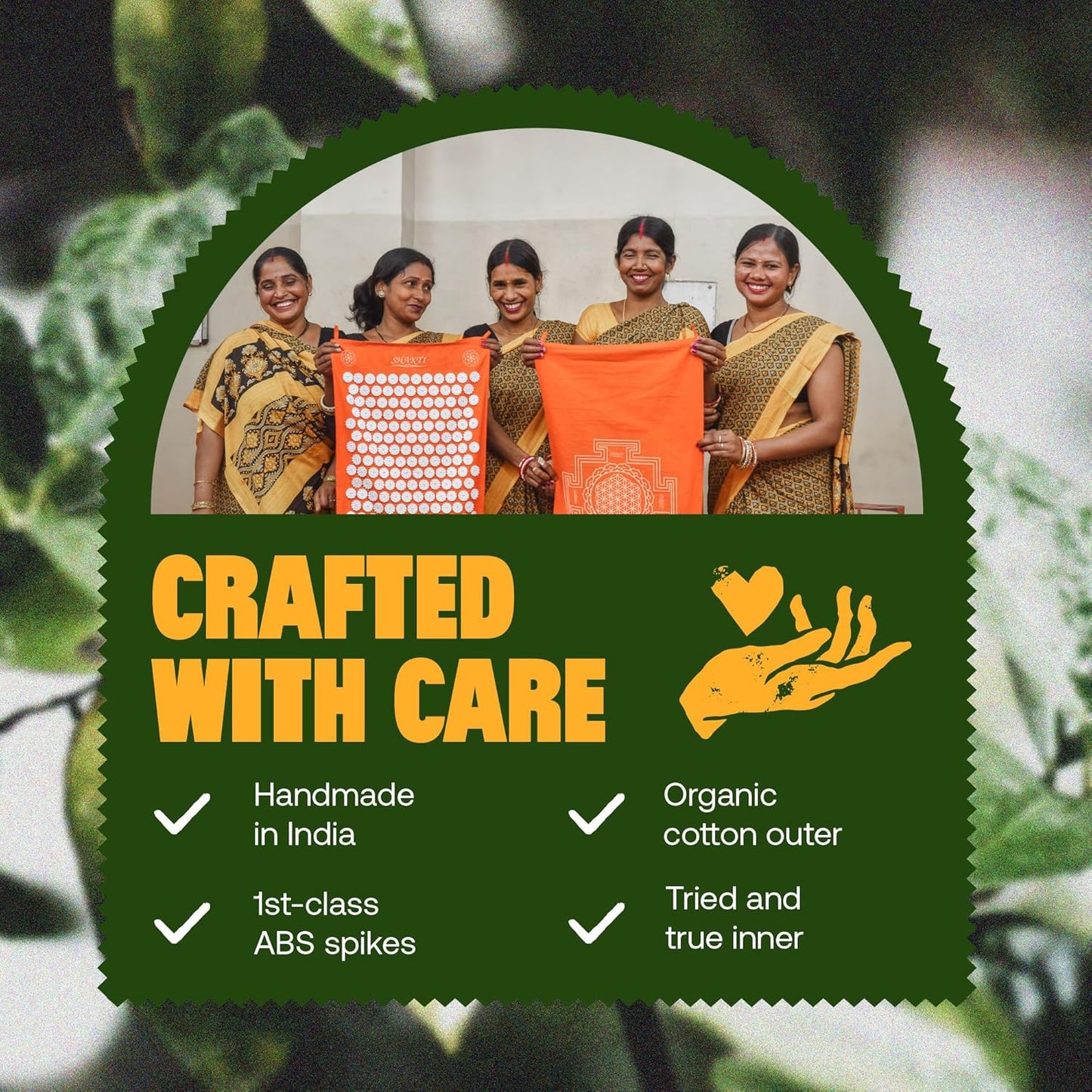 ShaktiMat Classic Acupressure Mat, Light Intensity in Yellow, Relieves Stress & Tension, Promotes Relaxation & Focus | Similar to Acupuncture, No Needles Required | FSA/HSA Eligible