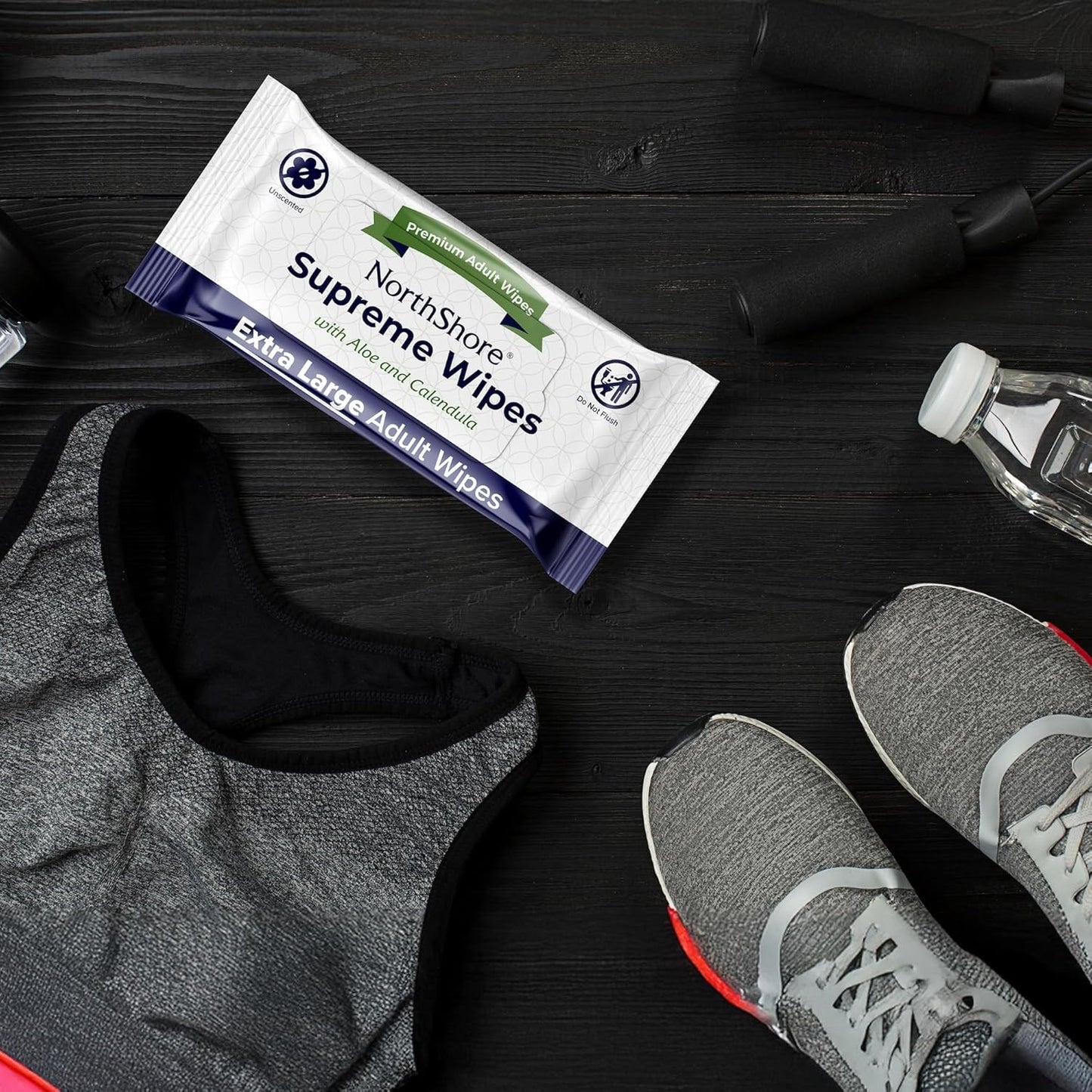 NorthShore Supreme Heavy-Duty Quilted Wipes, X-Large, 9 x 13 in., 50 ct, 3-Pack