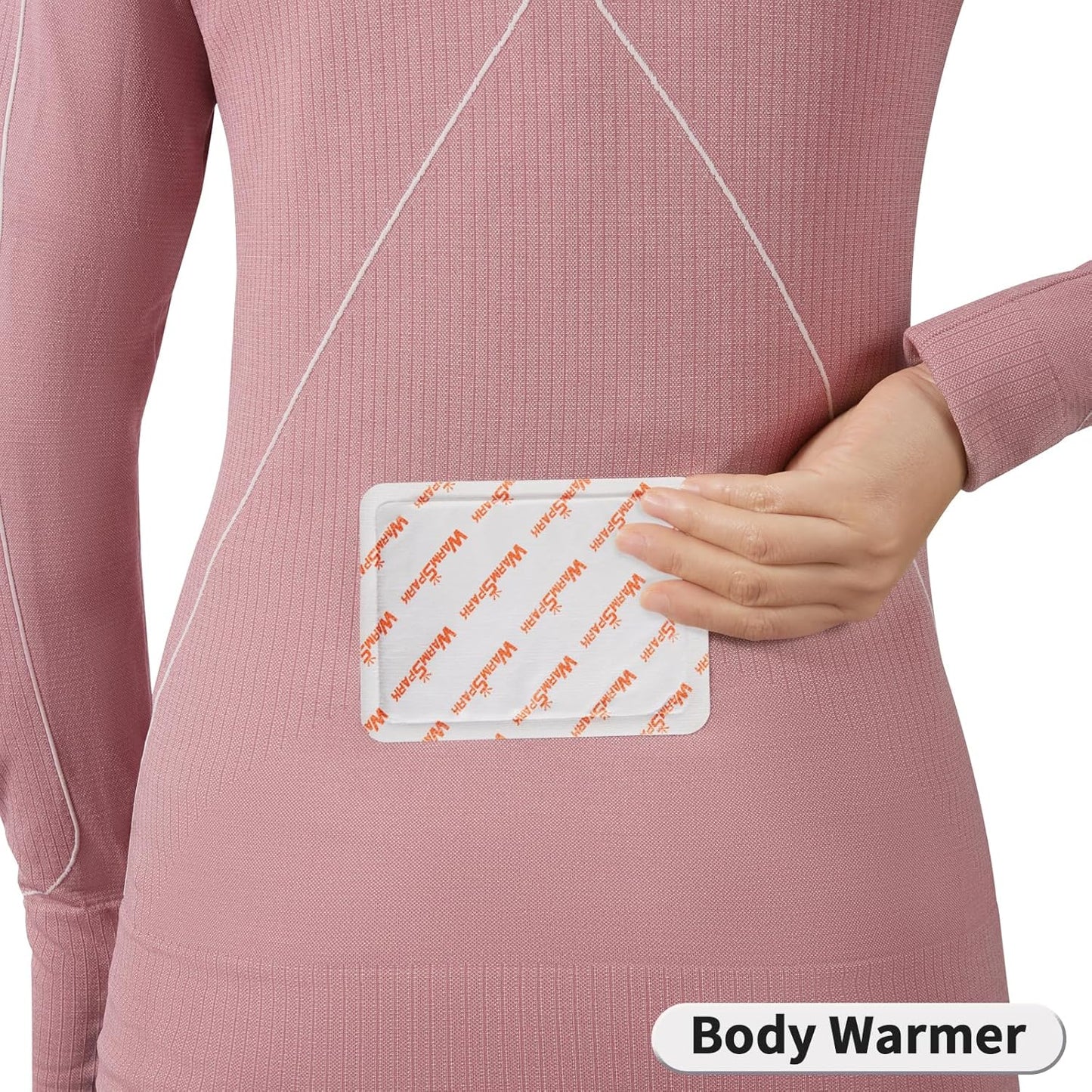 Body Warmers with Adhesive - Heat Warmer Patch Disposable Air Activated Hot Warmers - Up to 12 Hours of Heat - WarmSpark