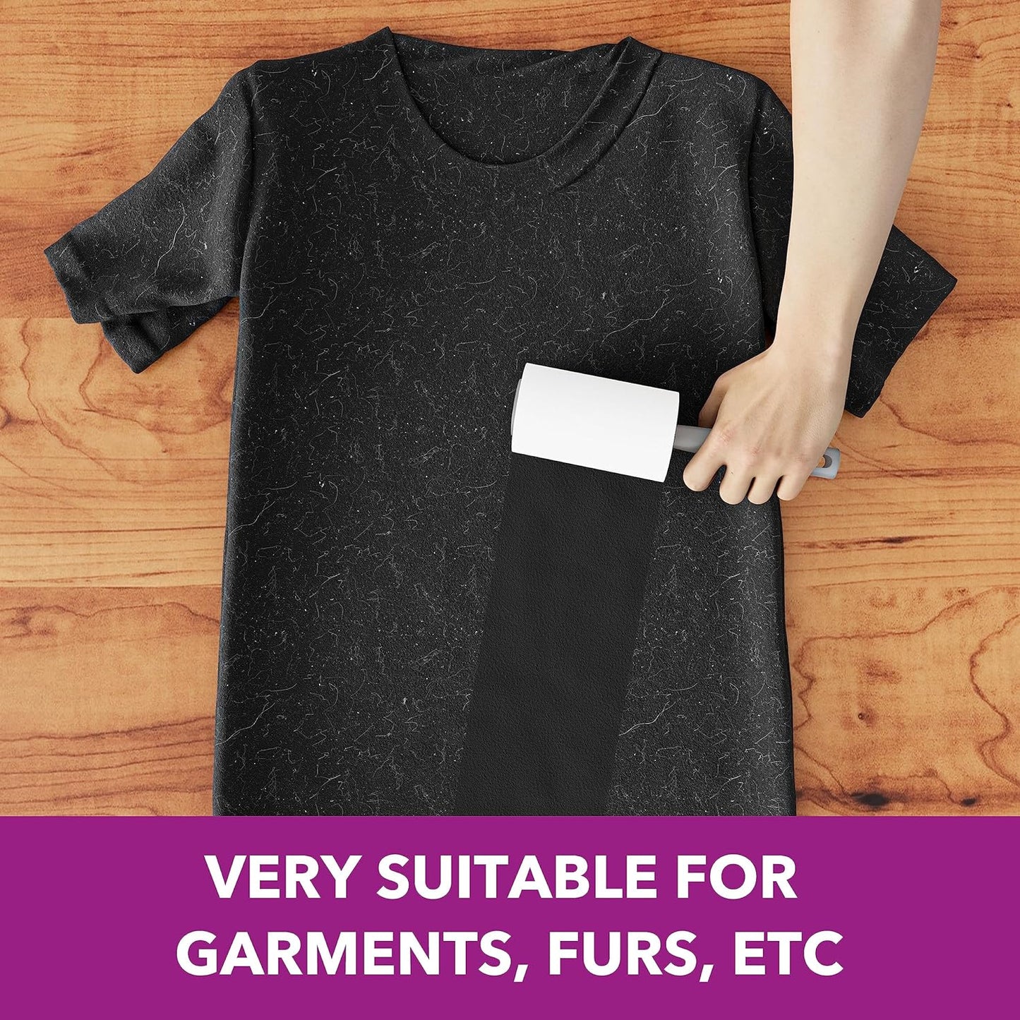 Lint Rollers for Pet Hair Extra Sticky, 555 Sheets Mega Value Set Lint Roller with 5 Upgraded Handles, 5 Rollers Portable Pet Lint Remover for Clothes, Furniture, Carpet, Dog & Cat Hair Removal