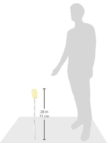 Sammons Preston Bath Sponge, Lightweight Long Handled Washer and Scrubber for Bath and Shower, Extended Reacher Cleaning Aid for Limited Range of Motion, Contour