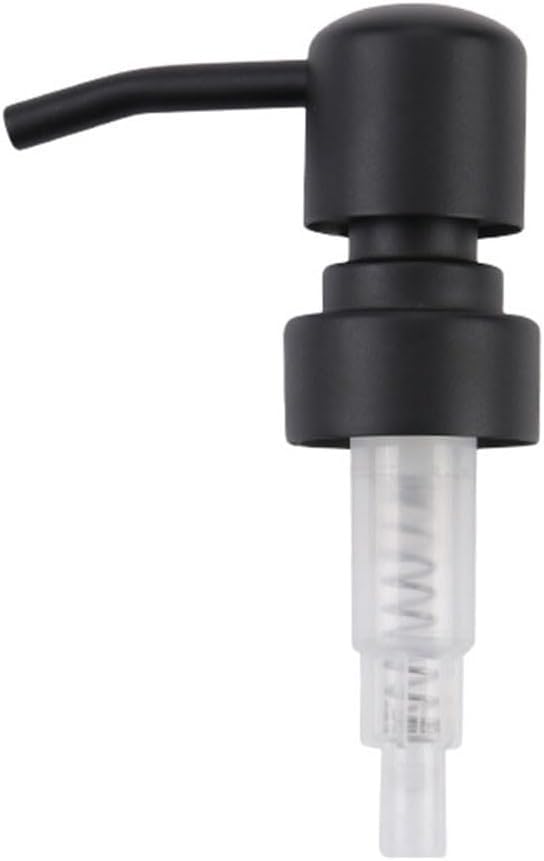 Metal Soap Dispenser Pump Head Replacement Pump for Your Soap or Lotion Dispenser, 304 Stainless Steel Replacement Pump for Liquid Hand Soap Dispensers(Black)
