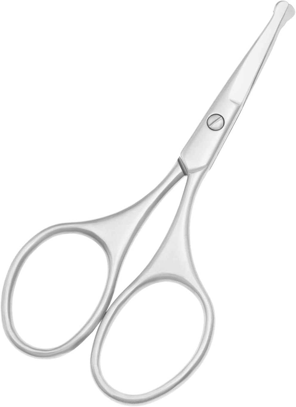 Multicolor Professional Grooming Scissors for Personal Care Facial Hair Removal and Ear Nose Eyebrow Trimming Stainless Steel Fine Straight Tip Scissors 3.9 Inch (Silver Set D)