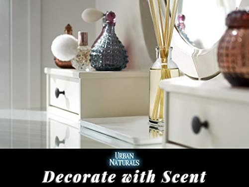 Urban Naturals Garden Lavender Reed Diffuser Oil Set with Reed Sticks – Calming, Herbal Fragrance - Made in The USA