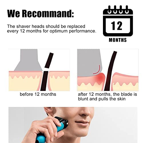 21B Series 3 Replacement Foil and Cutter Compatible with Braun Series 3 Replacement Head & for Braun S3 Wet and Dry Replacement Head,for Series 3 Electric Razor 5409 3010s 3040s 340s-4 300s 310s