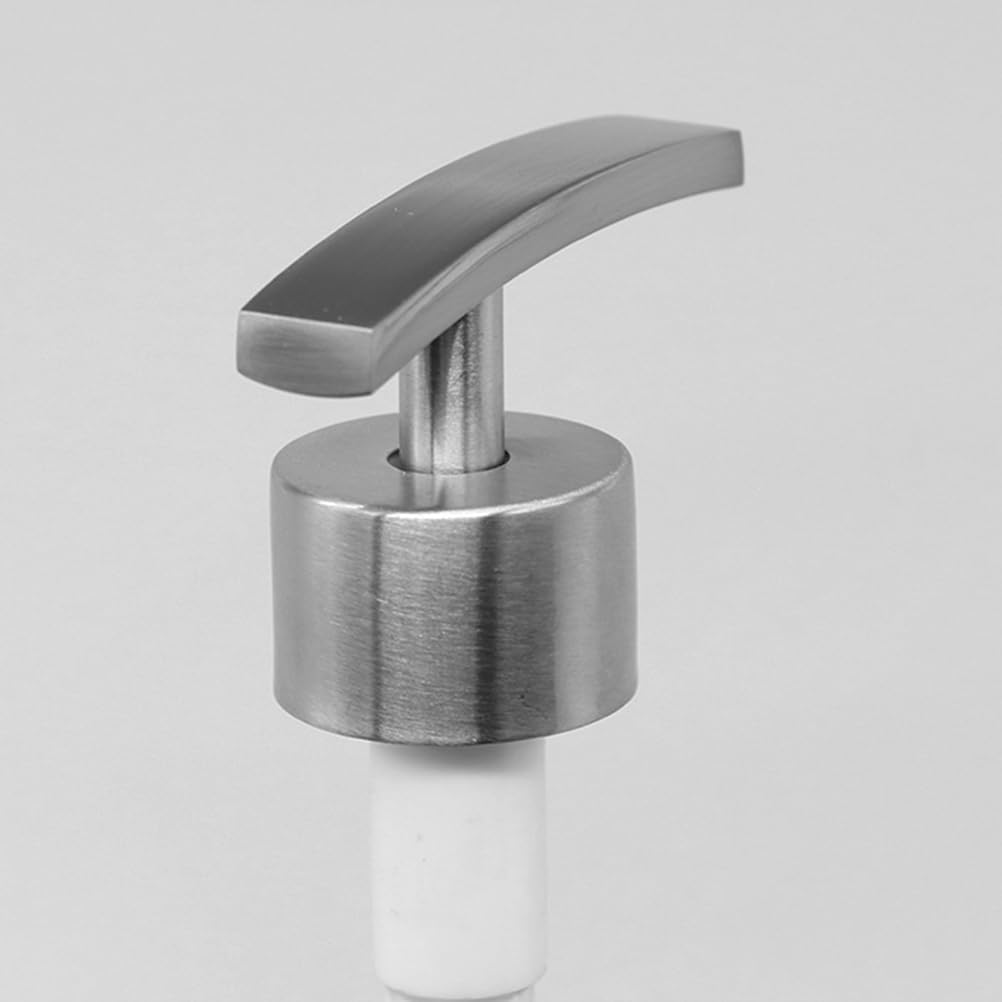 FRCOLOR Dispenser Pump Head Steel Soap Pump Replacement Stainless Steel Soap Dispenser Pump Dispenser Replacement Pump Shampoo Pump Replacement Rust Proof Lotion Liquid Bottle Push Type