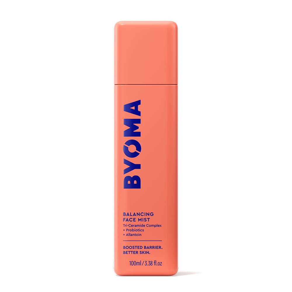 BYOMA Balancing Face Mist - pH Balanced Face Toner with Ceramides, Probiotics & Allantoin - Alcohol Free Toner Spray - Balance, Soothe & Refresh Throughout The Day - 3.38 fl. oz