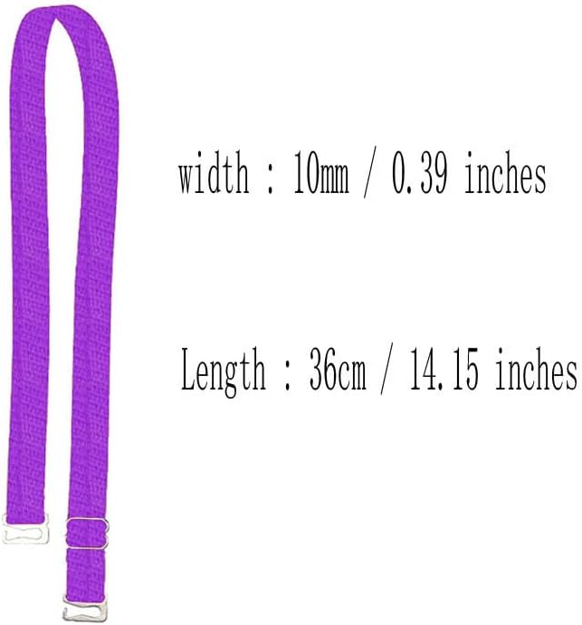 3 Pairs Adjustable Non-Slip Bra Straps Replacement for Women