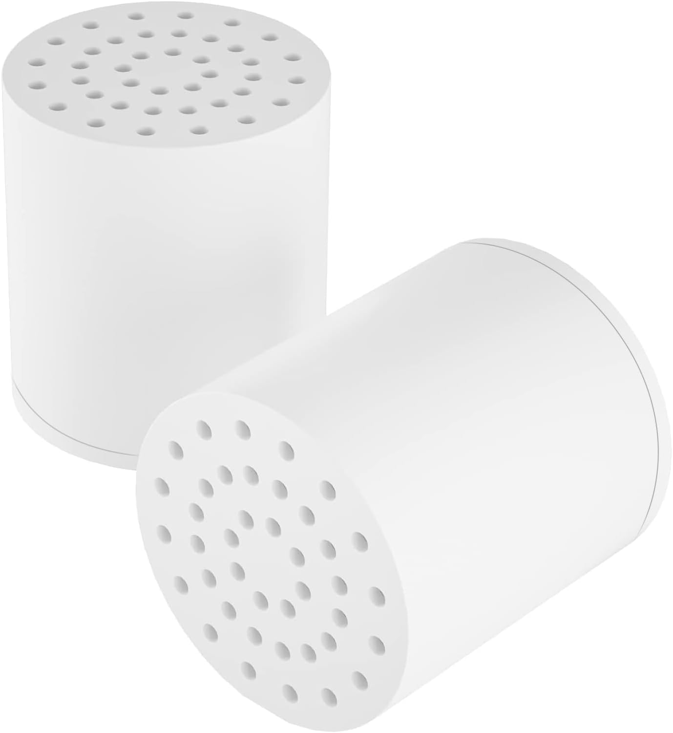 SR SUN RISE 20-Stages Shower Filter Replacement Cartridges - Universal Fit for Most Shower Head Filters, Reduces Chlorine & Chemicals, pH Balanced Water for Soft Skin & Healthy Hair（2-Pack）