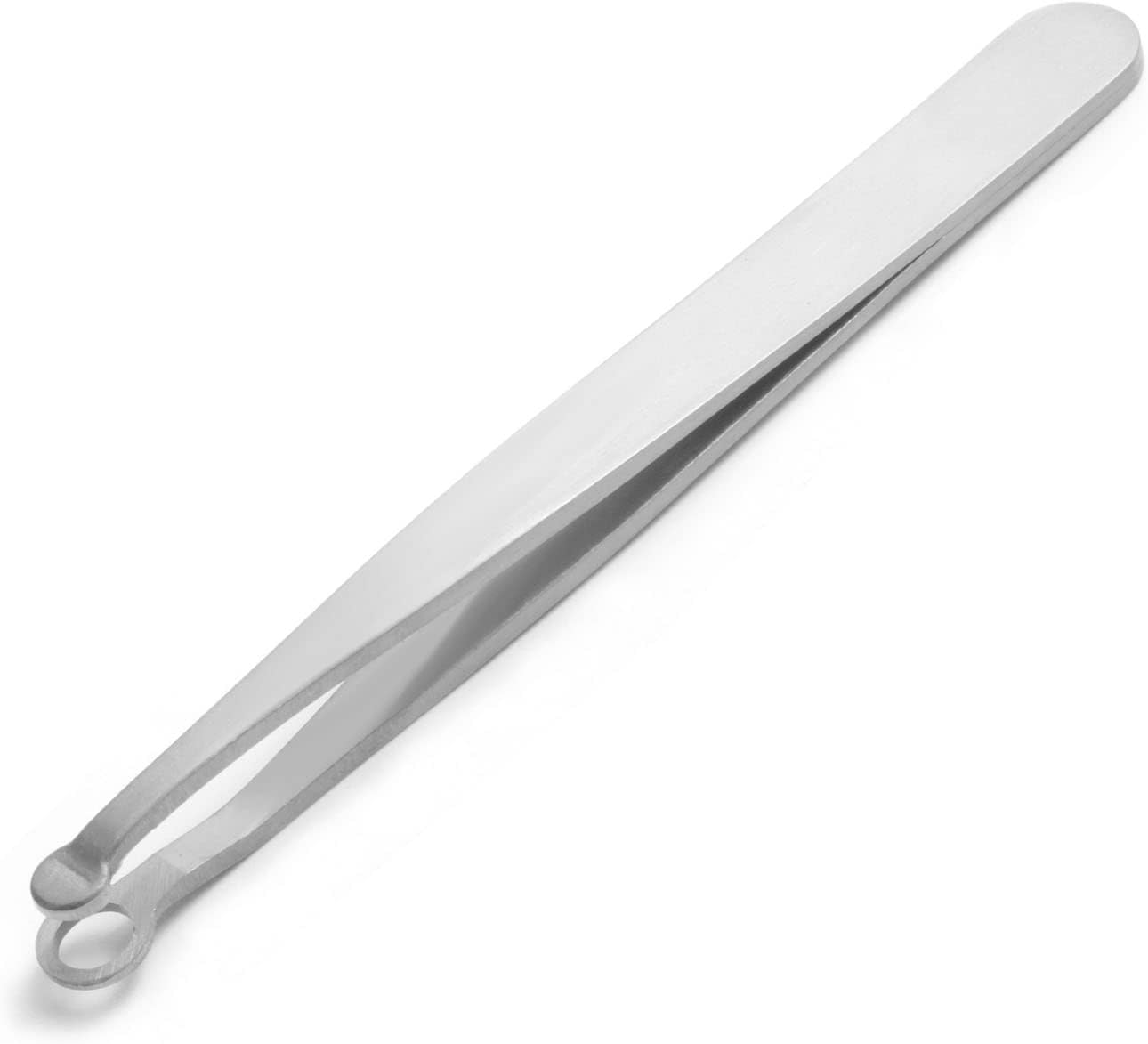 Multicolor Professional Grooming Scissors for Personal Care Facial Hair Removal and Ear Nose Eyebrow Trimming Stainless Steel Fine Straight Tip Scissors 3.9 Inch (Siver Tweezers)