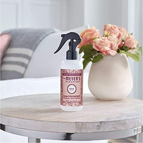 MRS. MEYER'S CLEAN DAY Room and Air Freshener Spray, Non-Aerosol Spray Bottle Infused with Essential Oils, Rose, 8 fl. oz
