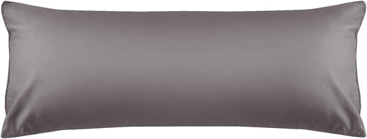 Warmstar Cotton Body Pillow Cover 1 Pack, 600 Thread Count Body Pillow case 20"x54", Long Body Pillow Case Cover Soft Breathable with Envelope Closure,Dark Grey