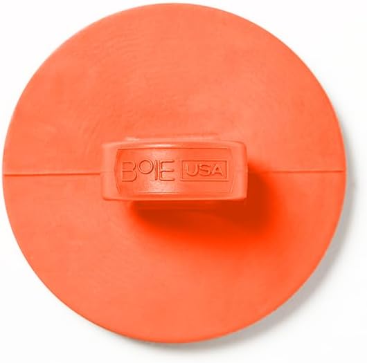 Boie USA Face Scrubber - Handheld Facial Tool - Softer Than Silicone Face Brush, Hypoallergenic, Gentle Exfoliation for Sensitive Skin. BPA- & Latex-Free, Made in The USA & Easy to Clean (Orange)