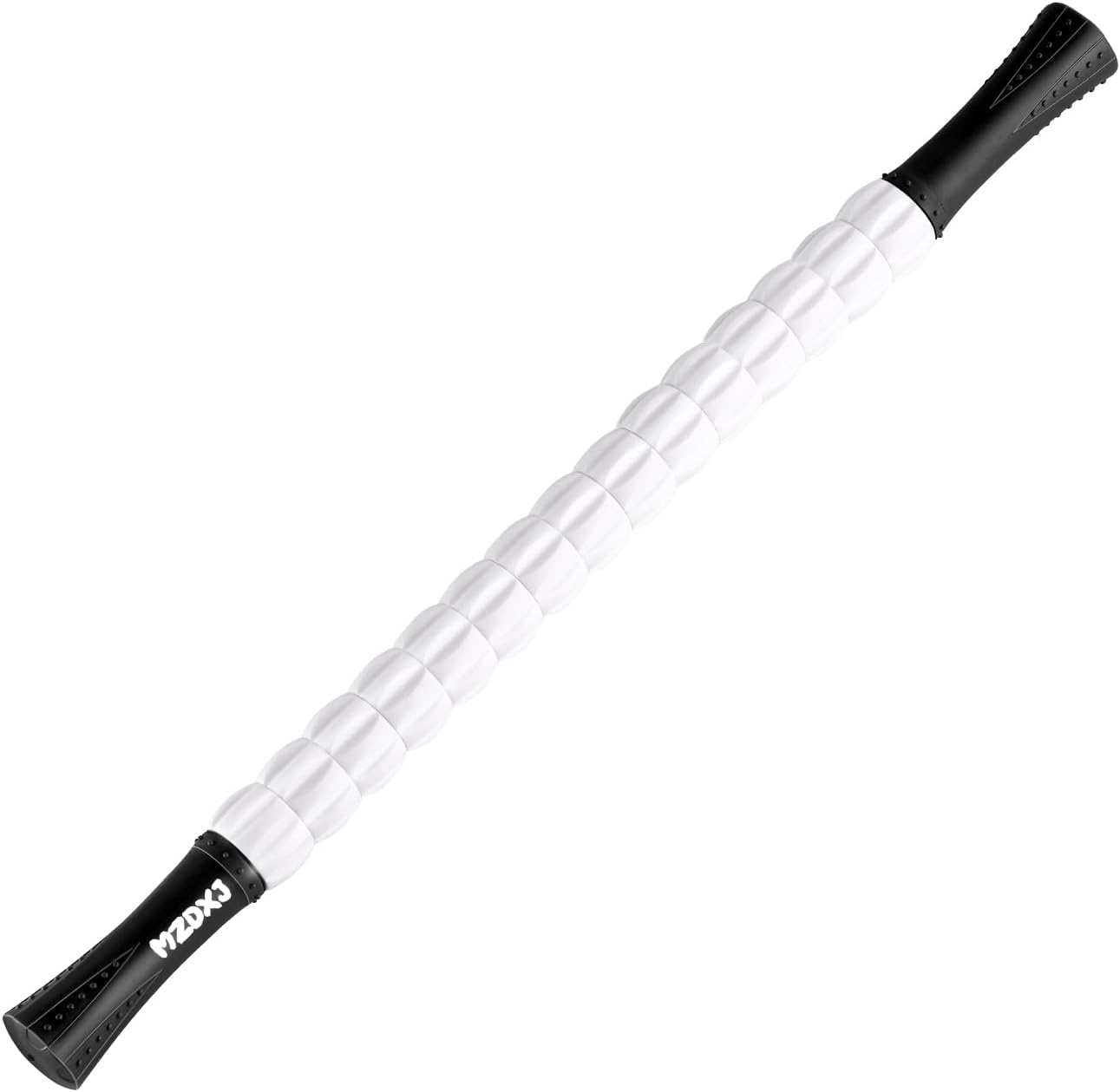 MZDXJ Muscle Roller Stick for Athletes - Deep Tissue Fascia Blaster & Roller Massager for Myofascial Pain Relief - Handheld Physical Therapy & Recovery Tool(-Black White-24 inch)