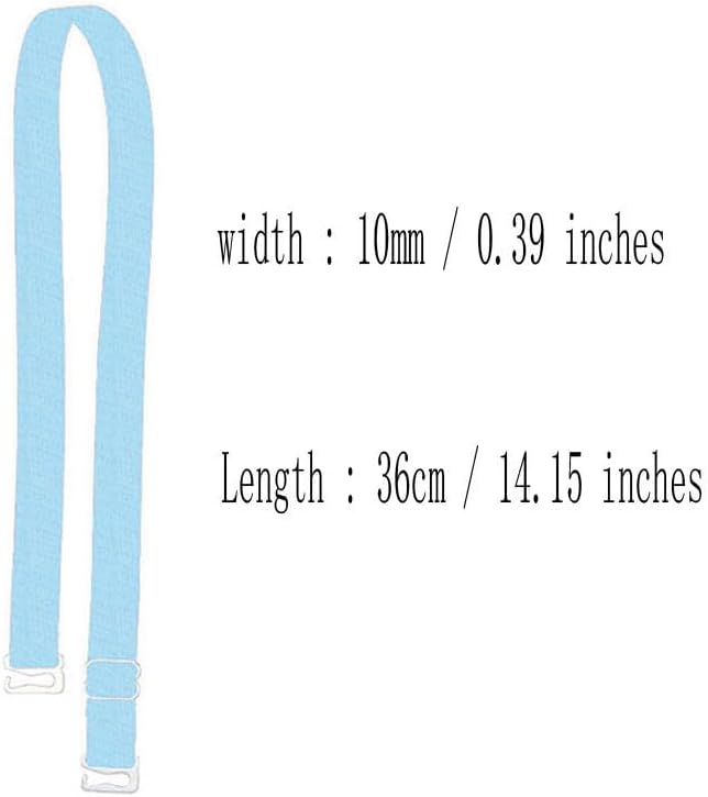 3 Pairs Adjustable Non-Slip Bra Straps Replacement for Women