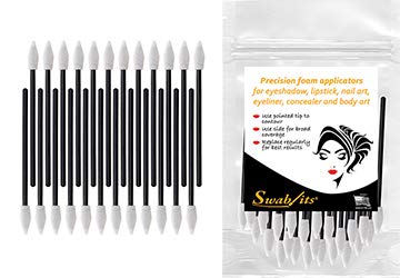 Swab-its® Made in the USA 24-piece Package of Cosmetic Applicators' & Foam Swabs: 87-7901