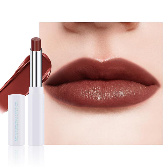 Rich Chocolate Brown Tinted Lip Balm, Hydrating Sheer Soft Matte Finish Lipstick for Women, Creamy Natural Color Lip Tint Balm Lightweight And Non-greasy Long Lasting Waterproof for Dry Lips 05#