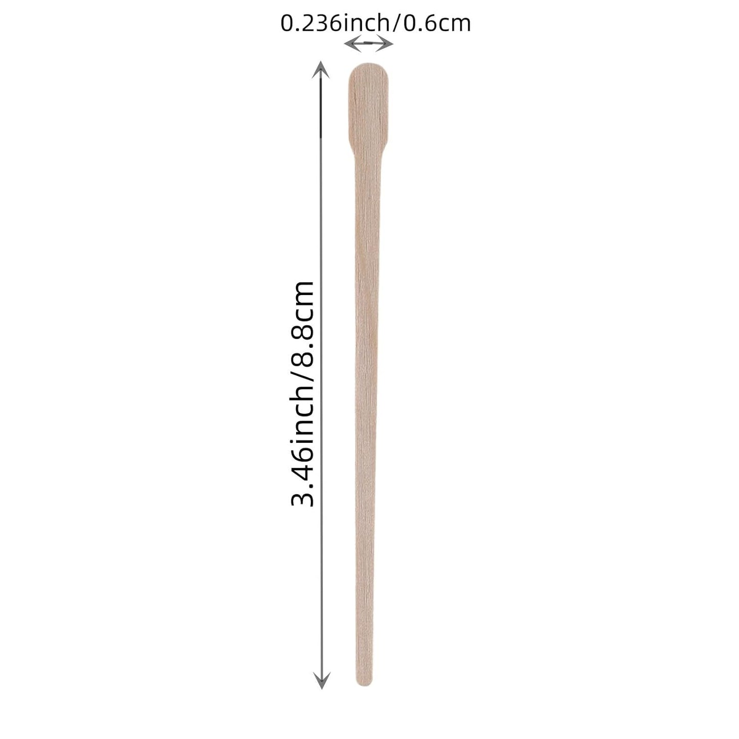 1200pcs Small Wooden Waxing Sticks, Wax Spatulas Craft Applicator Sticks for Body Hair Removal, Eyebrow Lip Nose Brow Facial Smooth- Spa and Home Usage