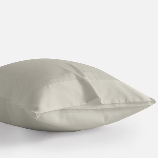 DOZ Pillowcase Set, 100% Viscose derived from Bamboo, Organically Grown, Buttery Soft, Silky, Breathable, Cooling, Oeko-TEX, High GSM, 2-Pack, Envelope Closure (King, Fog)
