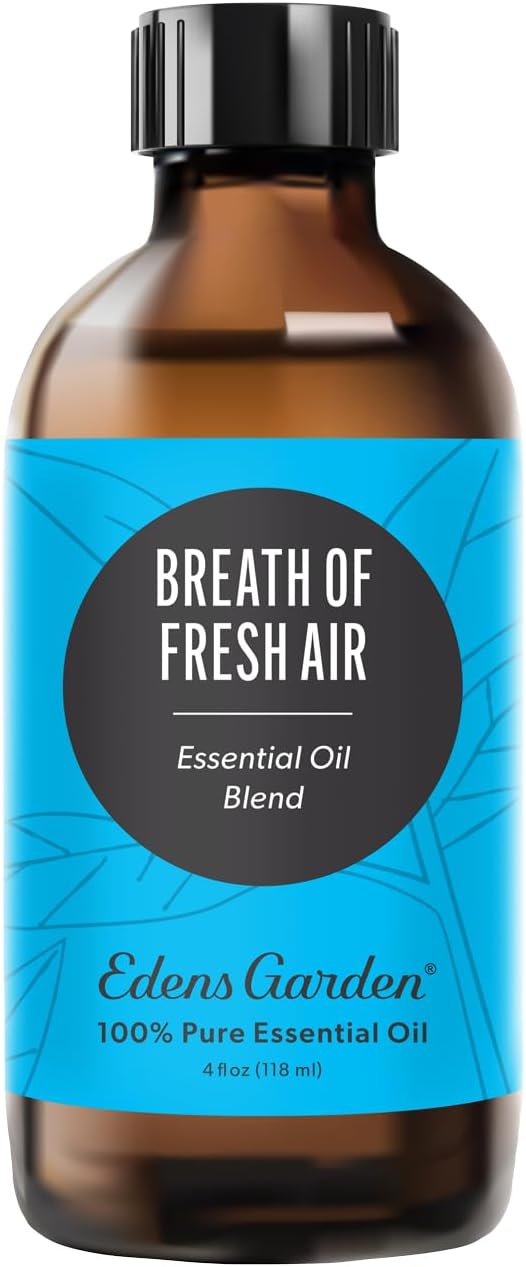 Edens Garden Breath of Fresh Air Essential Oil Blend- 100% Pure Premium Grade, Undiluted, Natural, Therapeutic, Aromatherapy, The Best for Skin, Humidifiers, Candle 118 ml (4 fl oz)