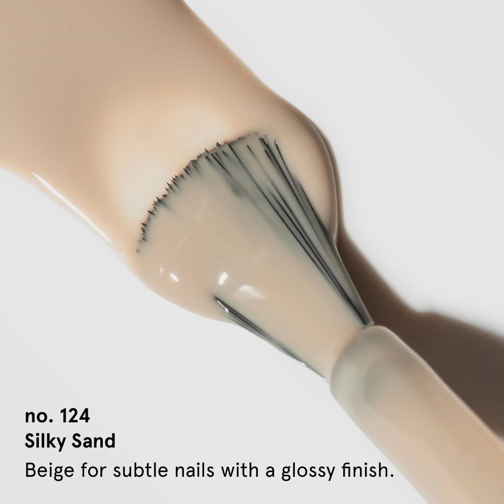 gitti Plant-based Nail Polish I Non-Toxic, 30-Free, Based On Natural Origin Ingredients, Cruelty-Free, Vegan, High Performance Colors, Glossy Finish, Shade no. 124 Silky Sand (0.5 fl oz)