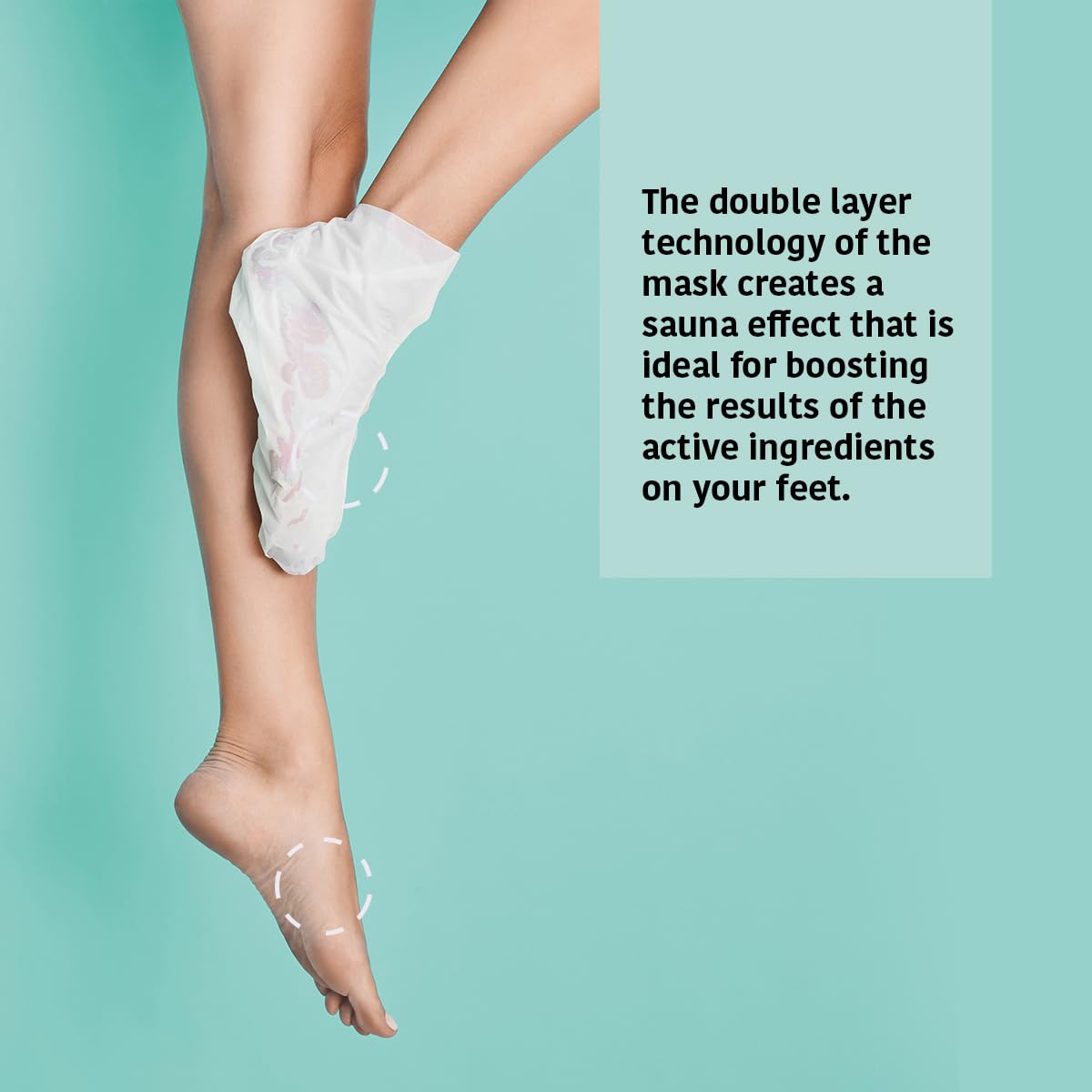 IROHA NATURE Relaxing Foot Mask Socks | 15 Pairs | Peppermint & Shea Butter | Intensive Treatment for Tired Feet | Cooling Effect | Natural & 100% Vegan | Moisturizing Foot Mask