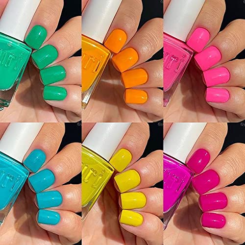 duri Trio Neon Nail Polish Set - GBD203 Oh My Neon, Matte Finish, Quick Drying, 0.45 Fl Oz each